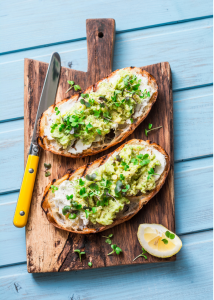 microgreens toast