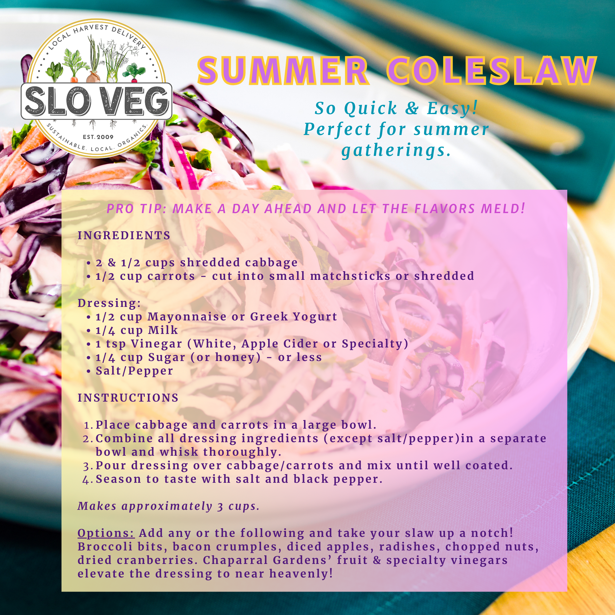 Every Day Summer Coleslaw Recipe