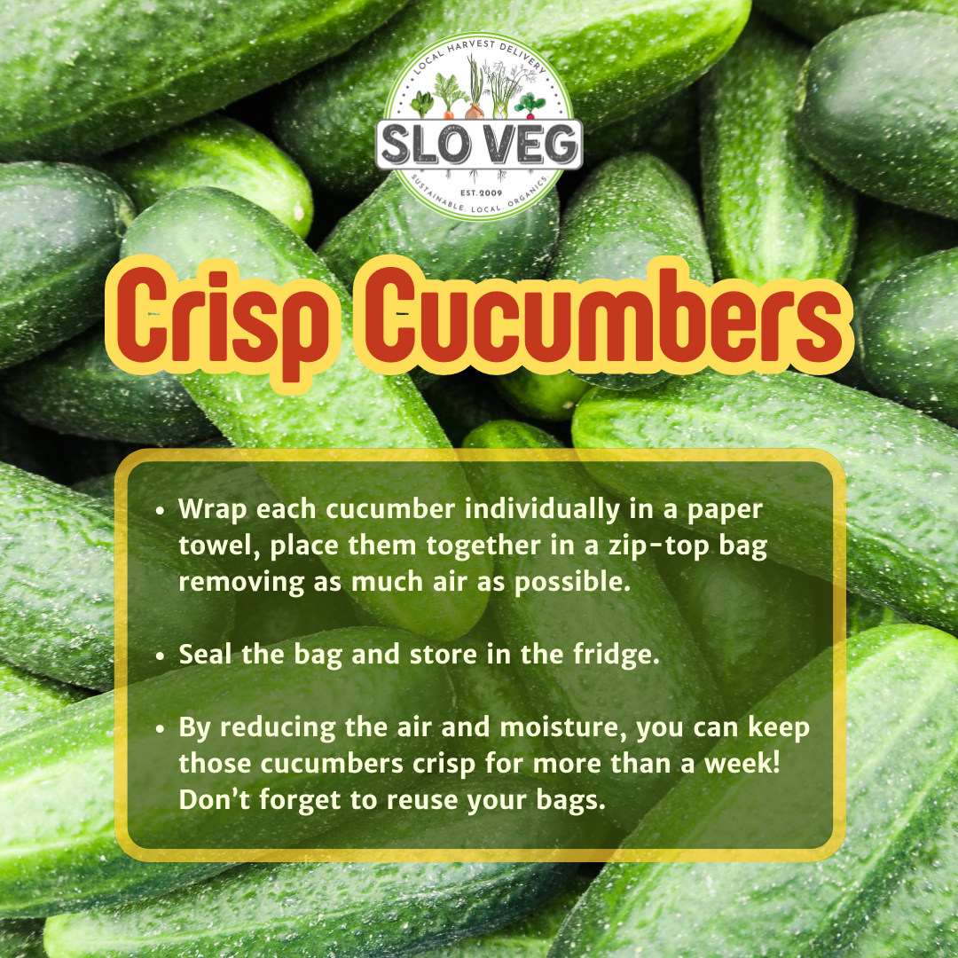 Food prep tips - Cucumbers